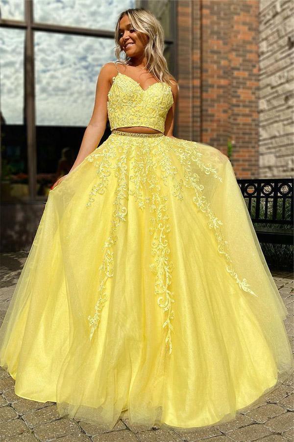 yellow formal dresses